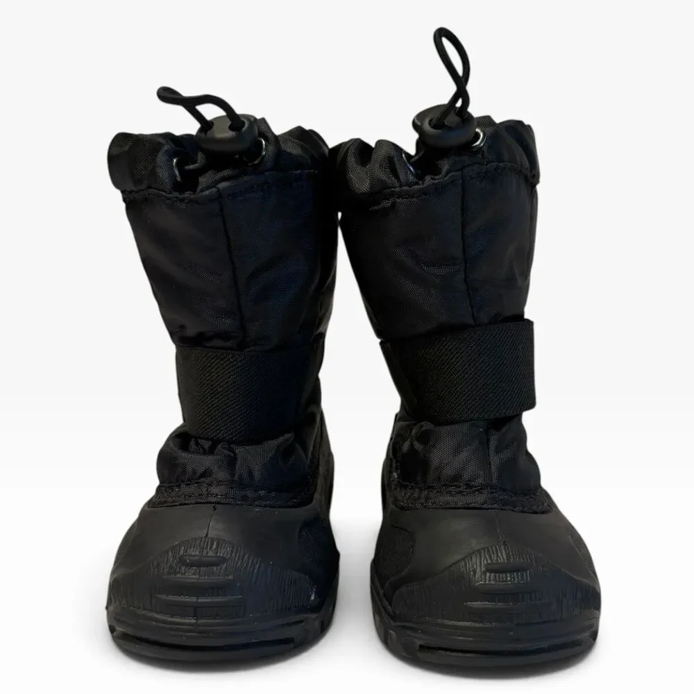 Kamik Toddler Snow Boots Black Insulated Winter Kids Size 5 Strap Toggle